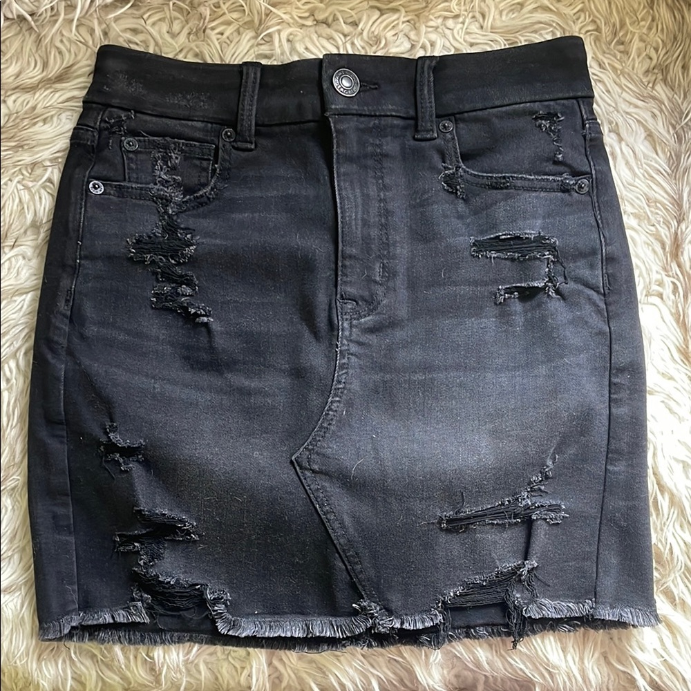 American Eagle Outfitters Black Mini Pencil Skirt